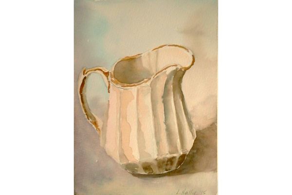 Creamer 3, aquarelle sur papier Fabriano Artistico, 7x9p.